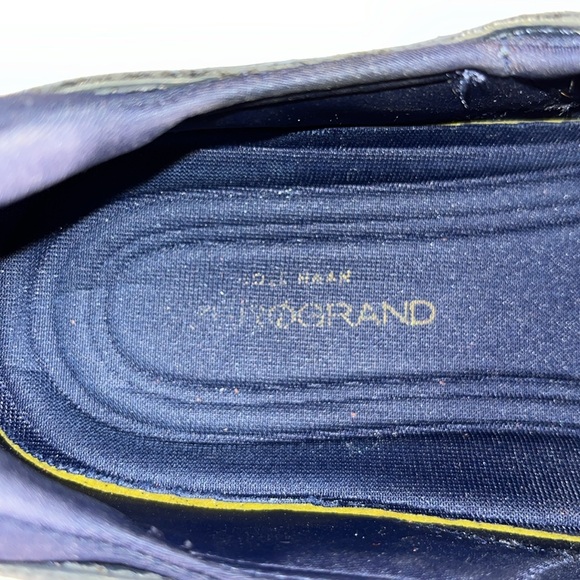 COLE HAAN Men's 2.ZERØGRAND Laser Wingtip Navy Blue Oxfords. Sz: 7 - Picture 6 of 11